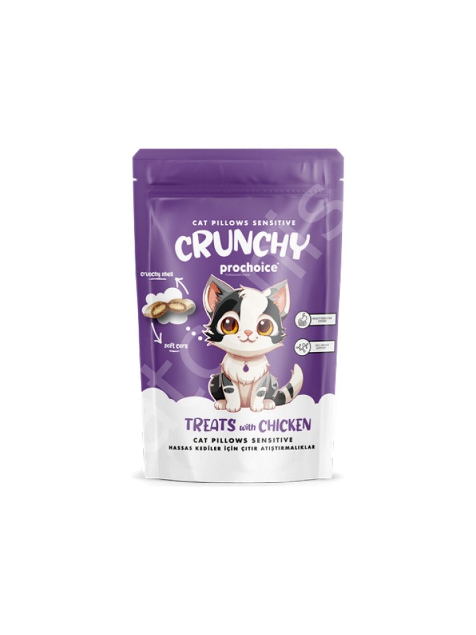 Pro Choice Crunchy Sensitive, Hassas Kediler İçin Çıtır Atıştırmalık 60 gr