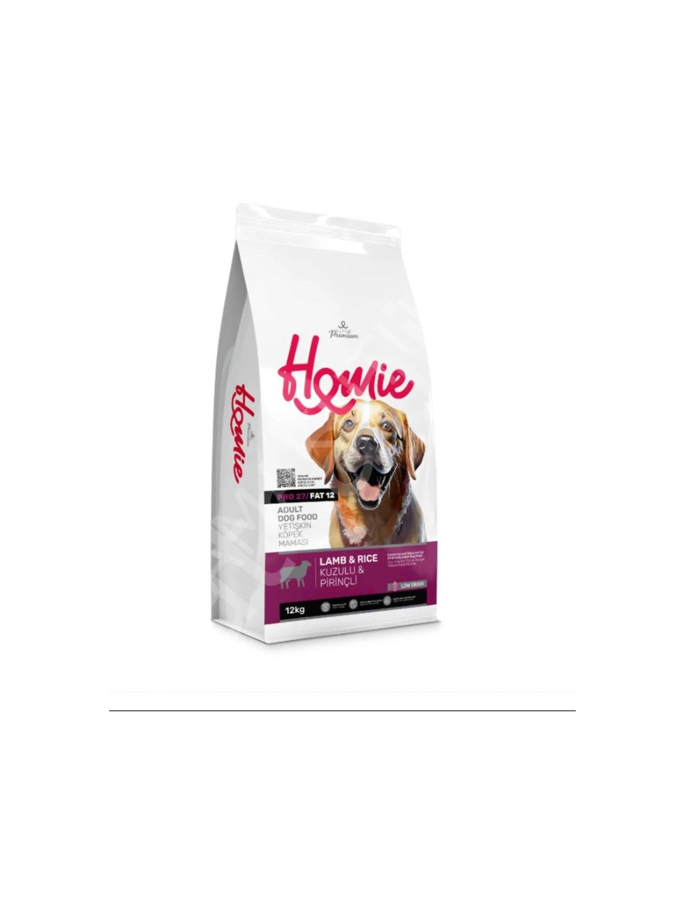 Homie Kuzu Etli ve Pirinçli 12 kg Yetişkin Köpek Maması