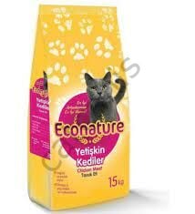 Econature Yetişkin Tavuklu Kedi Maması 15kg