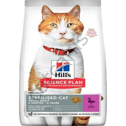 Hills Young Sterilised Ördekli Kısırlaştırılmış Kedi Maması 3 kg