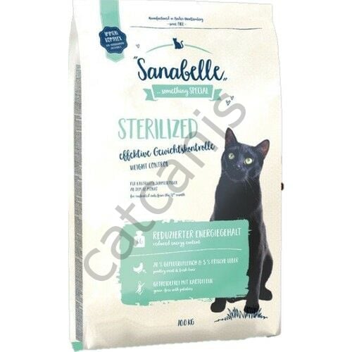 Sanabelle Sterilised 10 kg Kısırlaştırılmış Tahılsız Yetişkin Kuru Kedi Maması