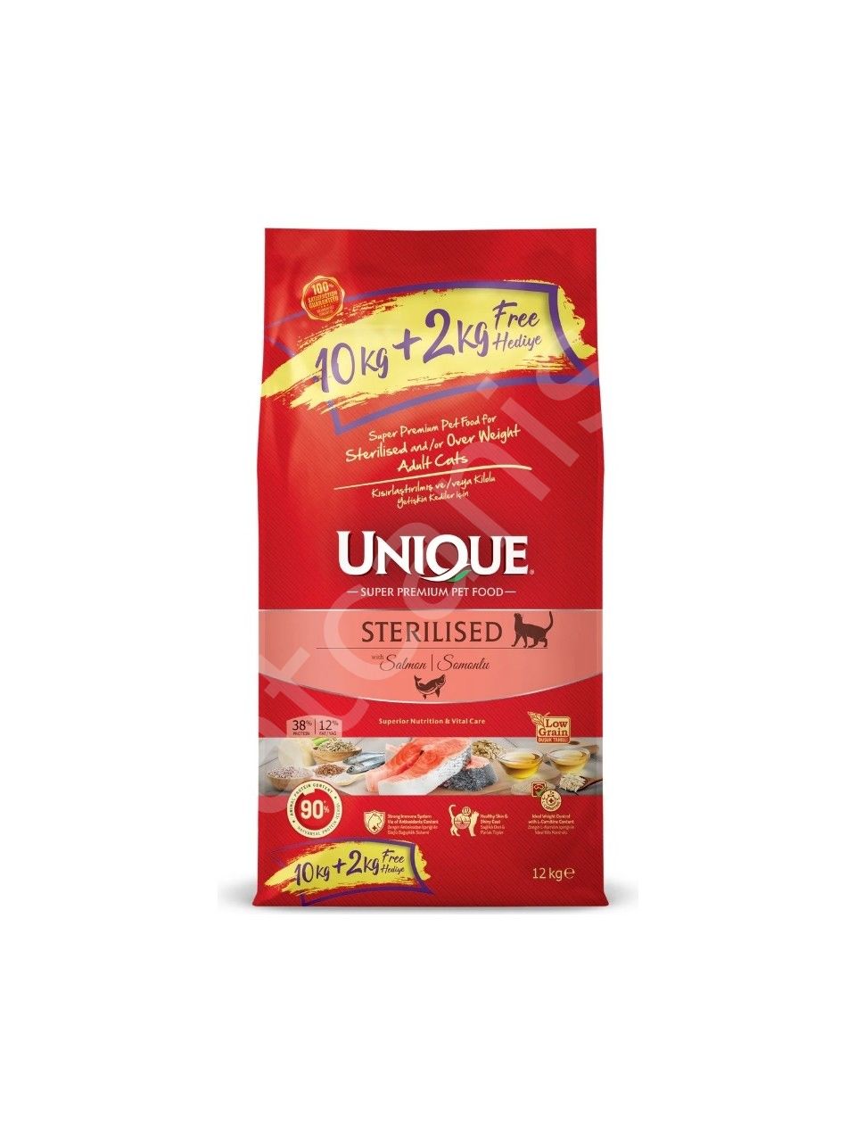 Unique Somonlu 12 kg Kısırlaştırılmış Yetişkin Kedi Maması