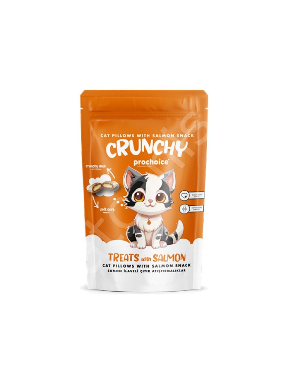 Pro Choice Crunchy Salmon, Kediler İçin Somon Balığı İlaveli Çıtır Atıştırmalık 60gr