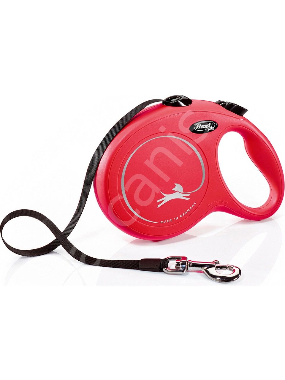 Flexi Kırmızı New Classic Şeritli Otomatik Gezdirme Tasması 5m Large