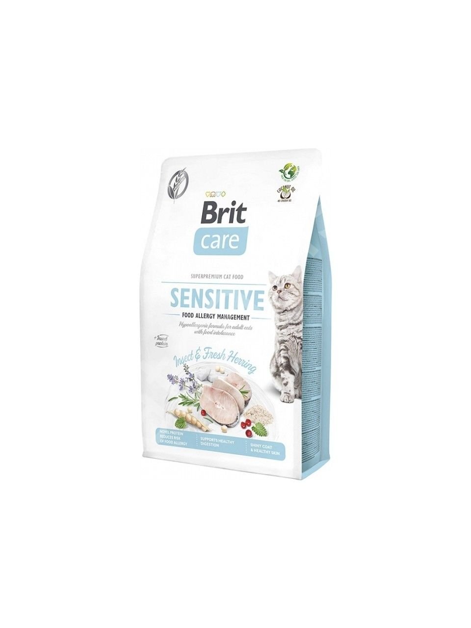 Brit Care Sensitive Böcekli ve Ringa Balıklı 2 kg Yetişkin Kedi Maması