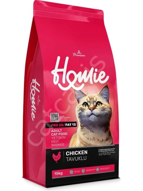 Homie Premium Tavuklu 15 kg Yetişkin Kedi Maması