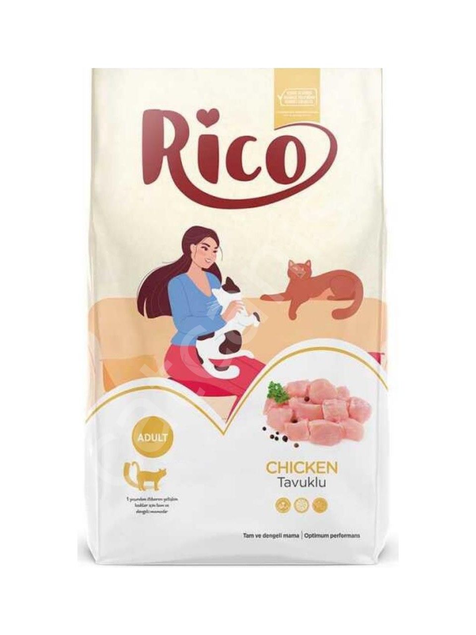 Rico Tavuklu 15 kg Yetişkin Kedi Maması