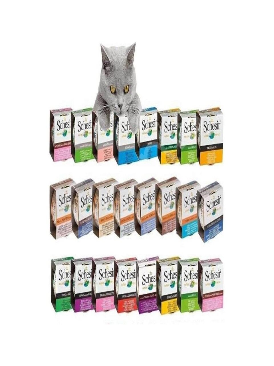 Schesir Karışık Konserve Yetişkin Kedi Maması 24 x 85 G