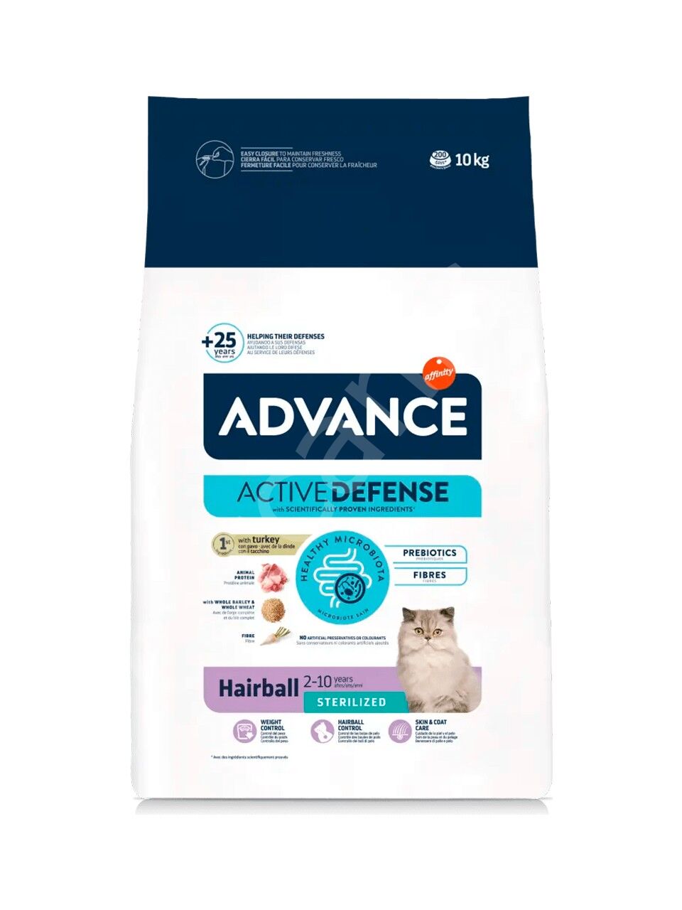 Advance Hairball Sterilised Hindili 10 kg Kısırlaştırılmış Yetişkin Kedi Maması