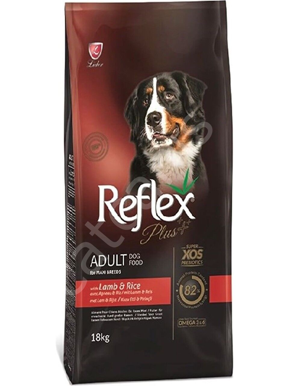 Reflex Plus Orta ve Büyük Irk Kuzu Etli 18 kg Yetişkin Köpek Maması