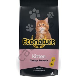 Econature Kitten Tavuklu 15 kg Yavru Kedi Maması