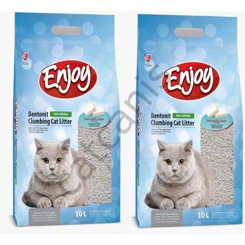 Enjoy Marsilya Sabunu Kokulu Kedi Kumu 10 Lt (2 Adet)