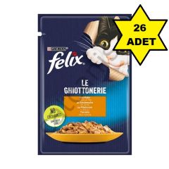 Felix Kuzu Etli 85 gr 26 'lı Yetişkin Kedi Yaş Maması