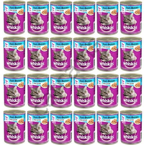 Whiskas Ton Balıklı Konserve Kedi Maması 400 Gr x 24 Adet