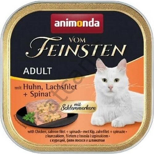 Animonda Vom Feinsten Tavuk Somon Ispanaklı Kedi Konservesi 100 gr