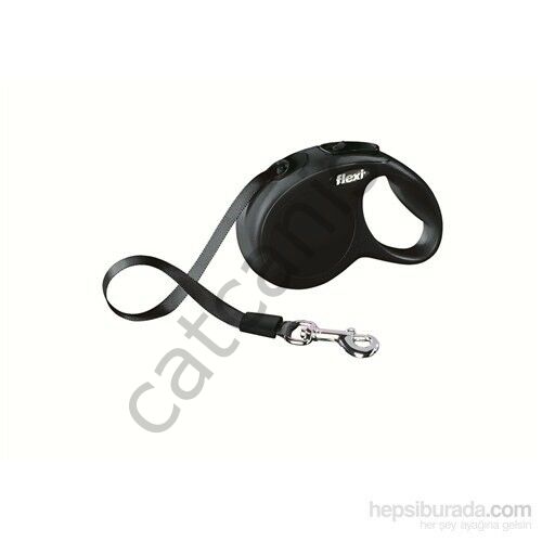 Flexi New Classic 3M Şerit Xs Siyah Otomatik Tasma
