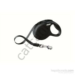 Flexi New Classic 3M Şerit Xs Siyah Otomatik Tasma