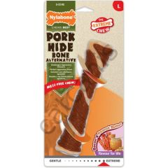 Nylabone 850656-NYLABONE Bacon Peanut Butter Domuz Aromalı Çiğneme Kemiği L