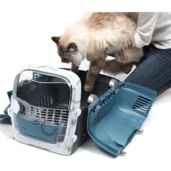 Catit Cabrio Carrier Turkuaz Kedi Köpek Taşıma Çantası ( 51X33X35 )
