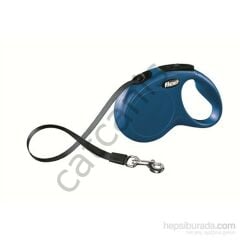 Flexi New Classic 5M Şerit S Mavi Otomatik Tasma