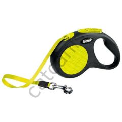 Flexi New Neon Otomatik Sarı Şerit Gezdirme Medium 5 Mt