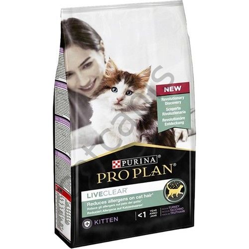 Pro Plan Liveclear Yavru Kedi Maması Hindili 1.4 kg