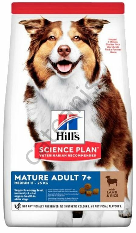 Hill's Mature Adult 7+ Medium Kuzulu ve Pirinçli 14 kg Yaşlı Köpek Maması