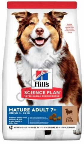 Hill's Mature Adult 7+ Medium Kuzulu ve Pirinçli 14 kg Yaşlı Köpek Maması