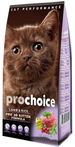 Pro Choice Pro 38 Kitten Kuzu Etli 15 kg Yavru Kedi Maması