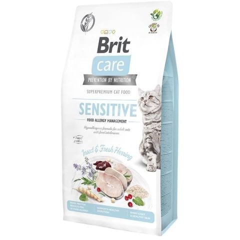 Brit Care Sensitive Böcekli ve Ringa Balıklı 7 kg Yetişkin Kedi Maması