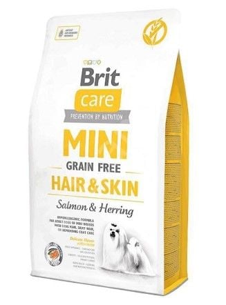 Brit Care Mini Hair & Skin Somonlu ve Ringalı 7 kg Küçük Irk Yetişkin Köpek Maması