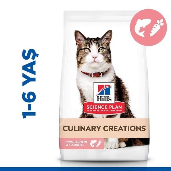 Hill's Culinary Creations Somon ve Havuçlu 10 kg Yetişkin Kedi Maması