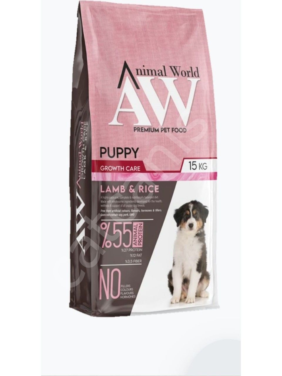 Animal World Kuzu Etli Pirinçli 15 kg Yavru Köpek Maması