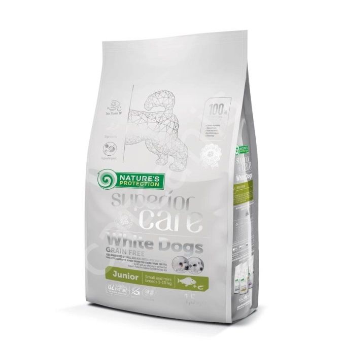 Nature's Protection Superior Care White Dogs Junior Beyaz Balıklı 10 kg Küçük ve Mini Irk Yavru Köpek Maması