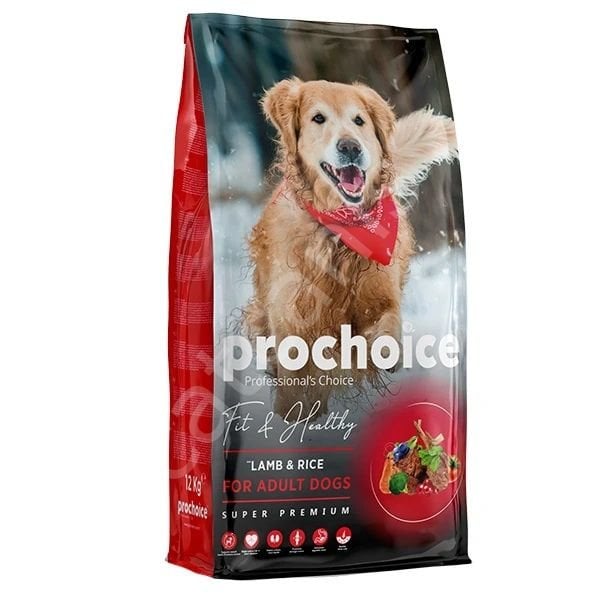 Prochoice Fit & Healthy Kuzu Etli ve Pirinçli 12 kg Yetişkin Köpek Maması