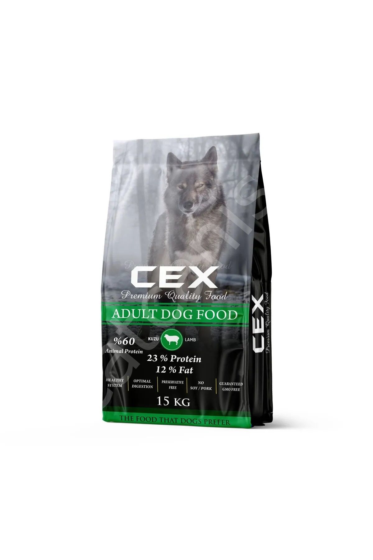 CEX KÖPEK KUZU ETLİ KURU MAMA %60 HAYVANSAL PROTEIN ( %23 PROTEIN %12 YAĞ ) PREMİUM KÖPEK MAMASI