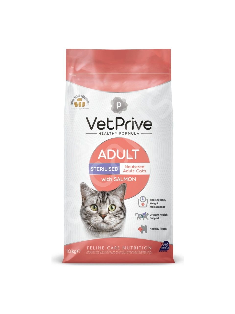 Vet Prive Somonlu 10 kg Kısırlaştırılmış Yetişkin Kedi Maması
