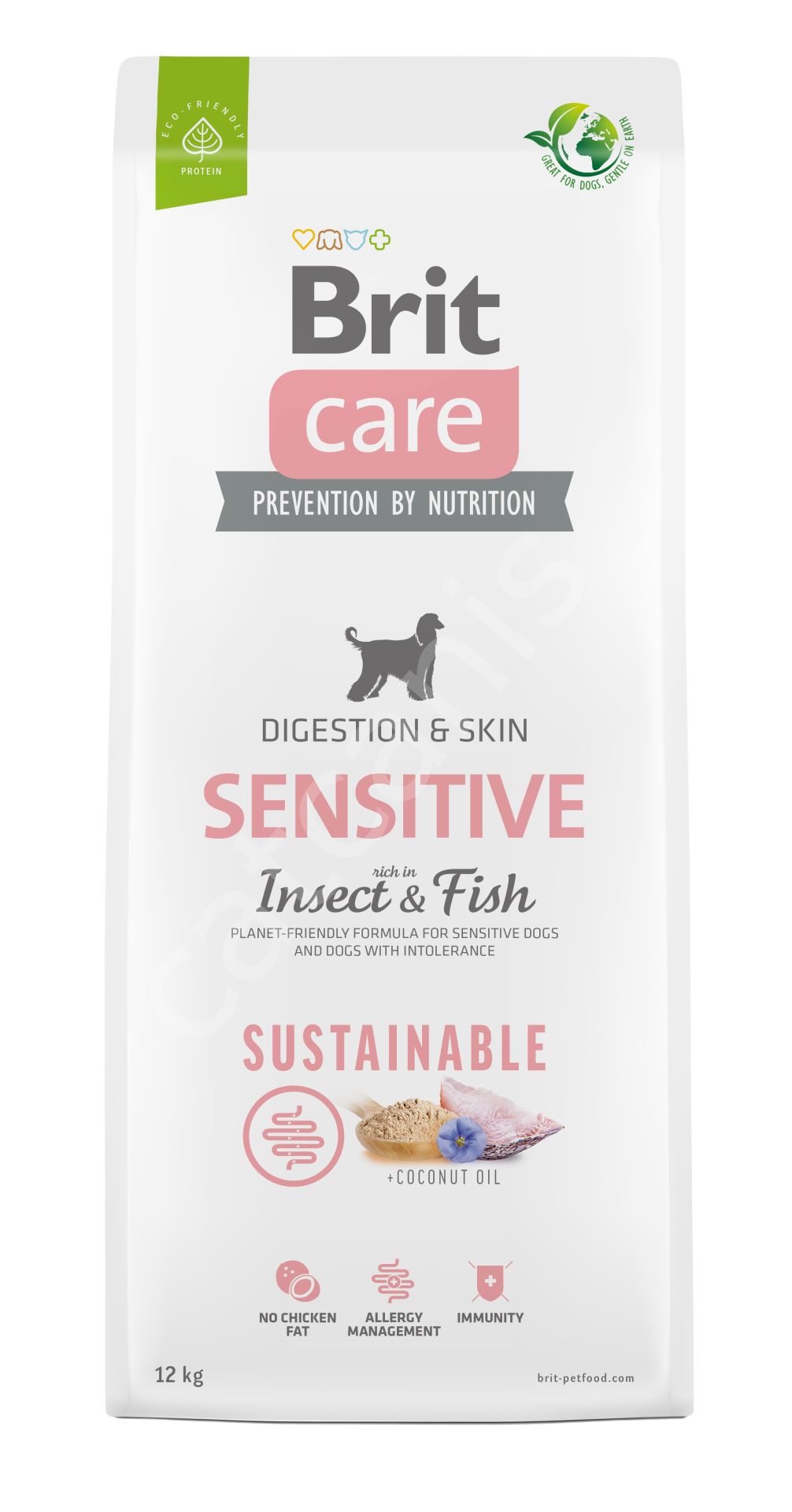 Brit Care Sustainable Sensitive Larvalı ve Balıklı 12 kg Yetişkin Köpek Maması