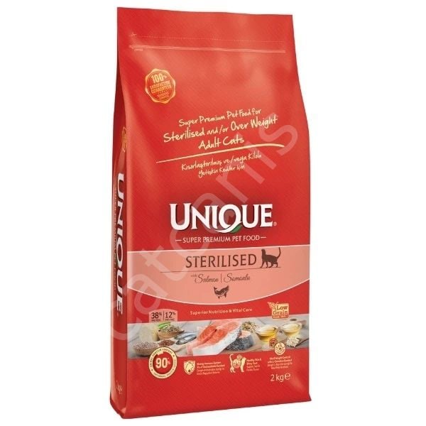 Unique Kısırlaştırılmış Kedi Maması Somonlu 7 kg