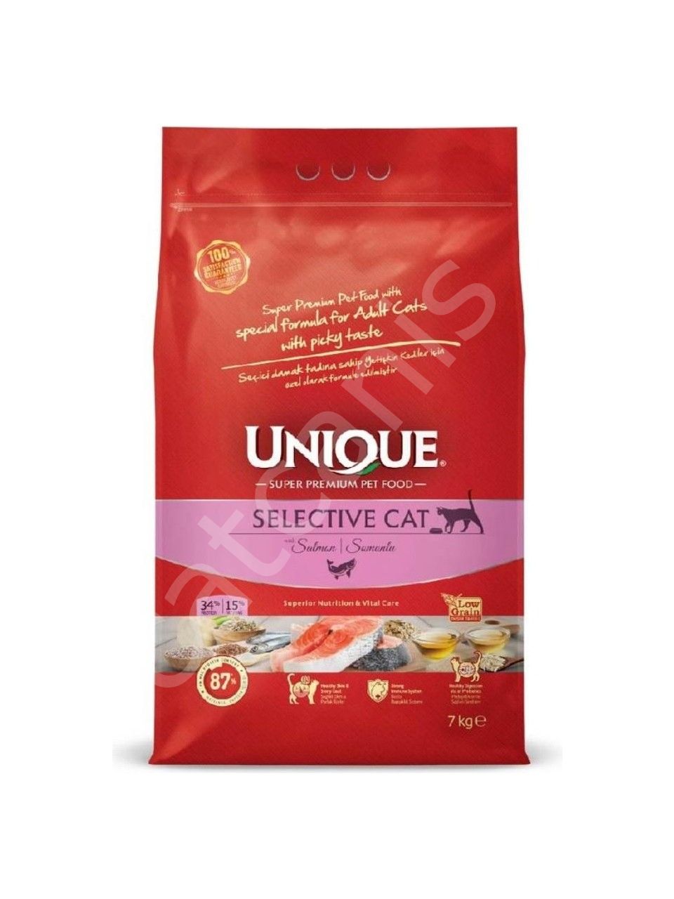Unique Selective Somonlu 7 kg Yetişkin Kedi Maması