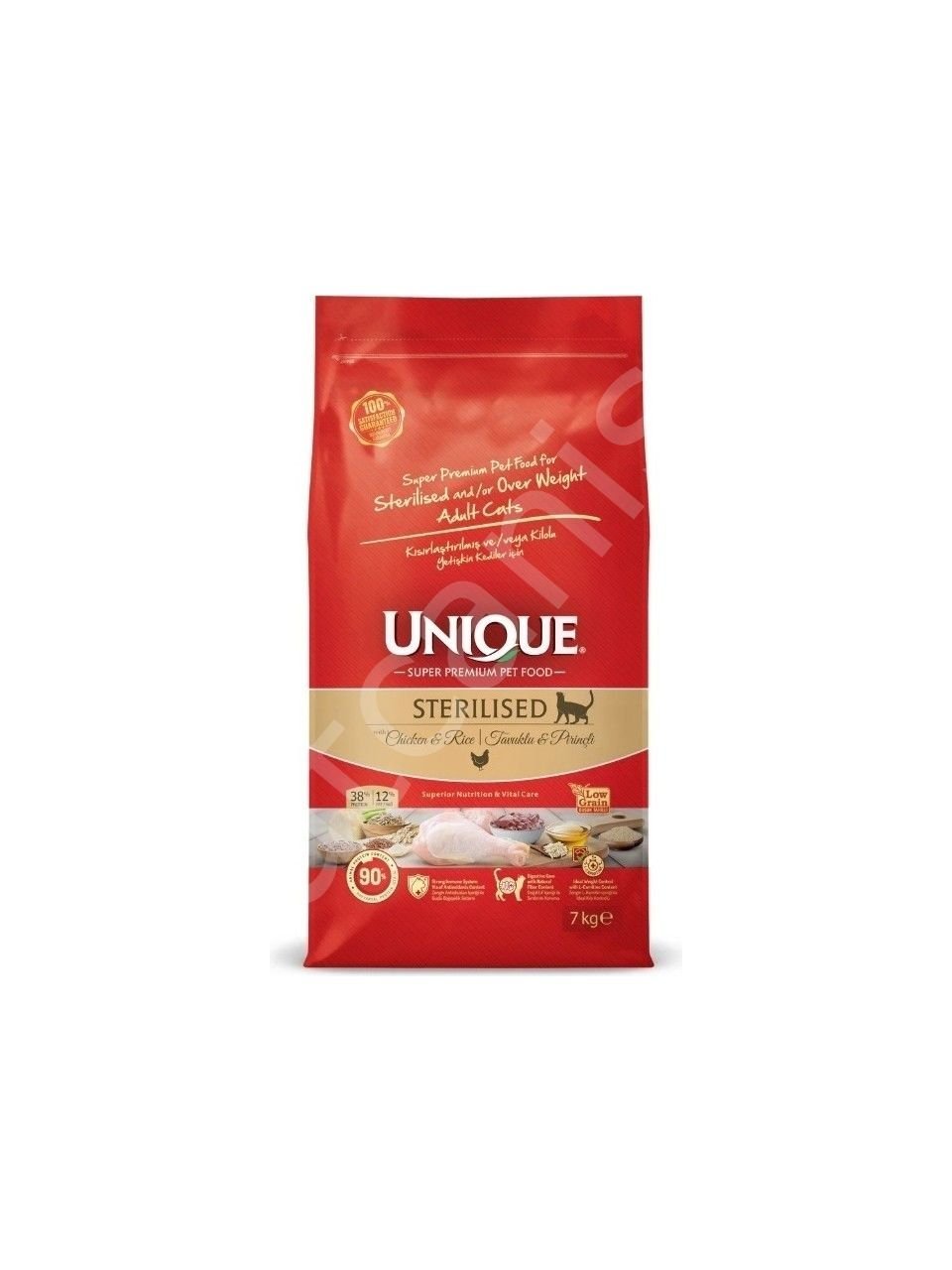 Unique Tavuklu 7 kg Kısırlaştırılmış Yetişkin Kedi Maması