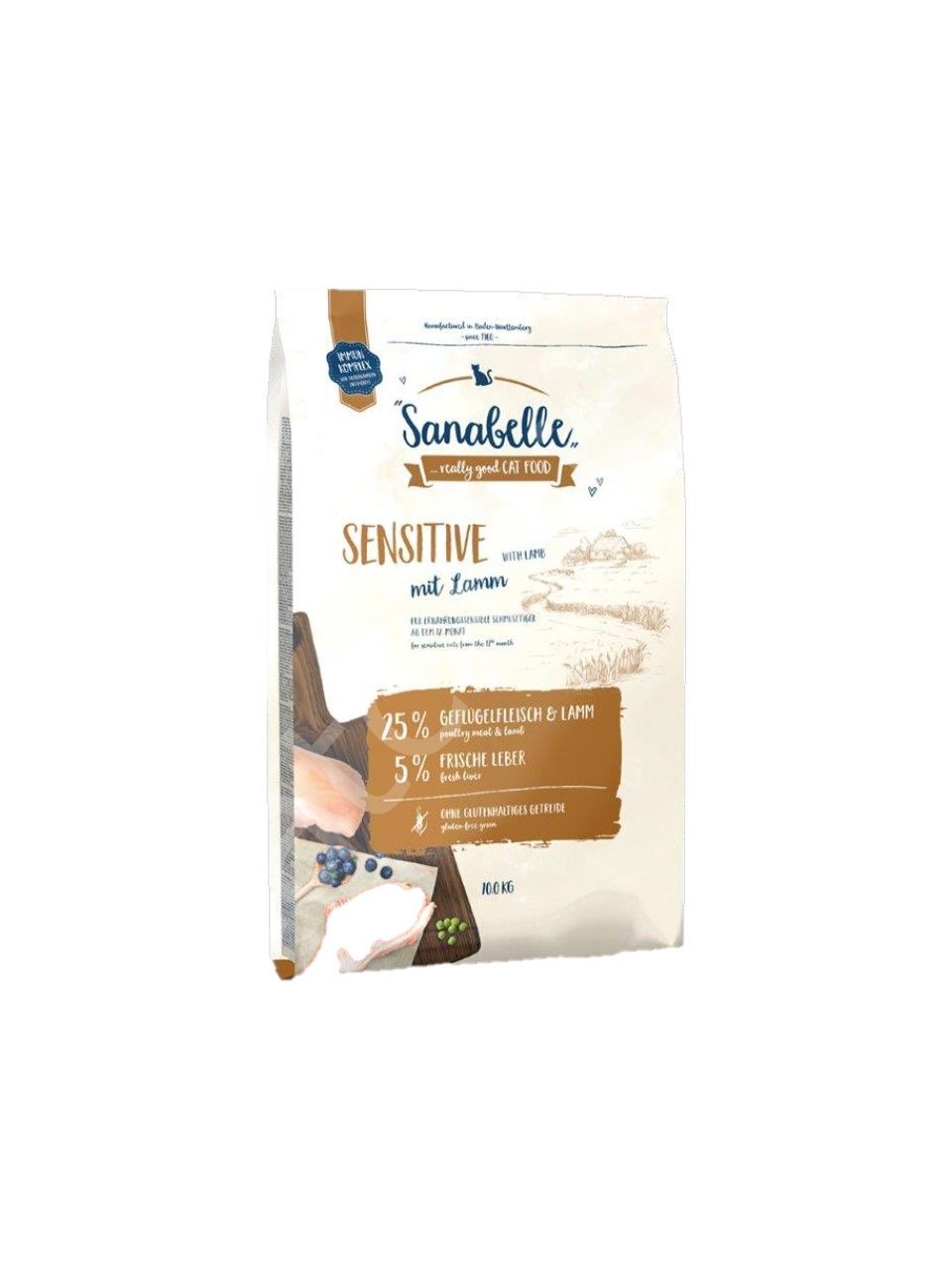 Sanabelle Sensitive Lamb 10 kg Kuzu Etli Hassas Tahılsız Yetişkin Kuru Kedi Maması