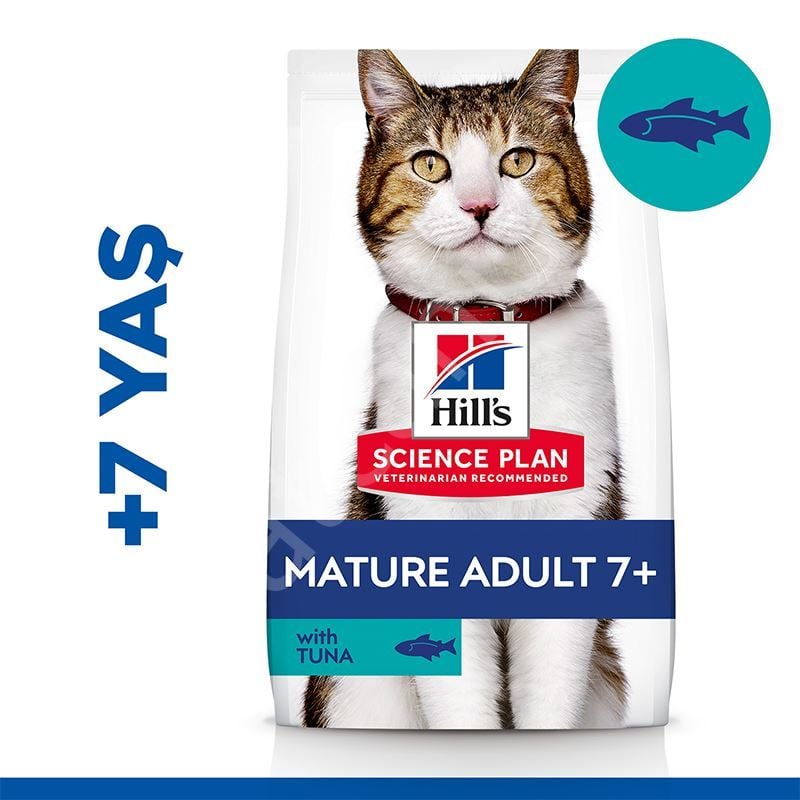 Hills Adult +7 Ton Balıklı Yaşlı Kedi Maması 1,5 Kg