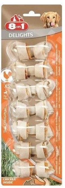 8in1 Delights Bones Köpek Ağız Bakım Burgu Kemiği 7'li Paket 84 gr8in1 Delights Bones Köpek Ağız Bakım Burgu Kemiği 7'li Paket 84 gr