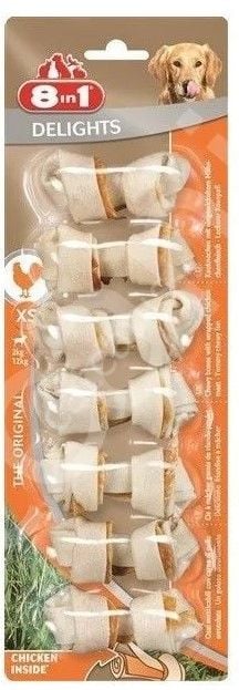 8in1 Delights Bones Köpek Ağız Bakım Burgu Kemiği 7'li Paket 84 gr8in1 Delights Bones Köpek Ağız Bakım Burgu Kemiği 7'li Paket 84 gr