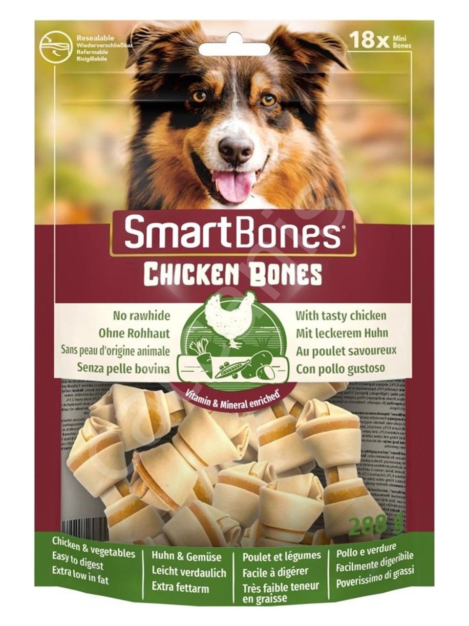 Chicken Mini Köpek Ödül 18 Parça 228 Gr 1 Chicken Mini Köpek Ödül 18 Parça 228 Gr 2 Smart Bones Chicken Mini Köpek Ödül 18 Parça 228 Gr