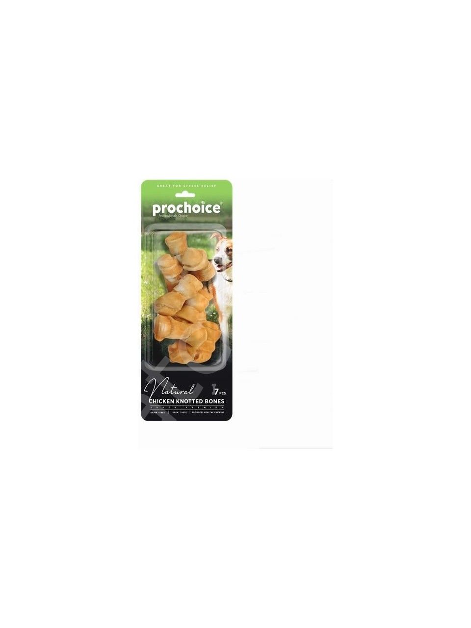 Prochoice Natural Chicken Knotted Bones, Tavuk Etli Düğümlü Köpek Ödül Kemiği 7 Parça