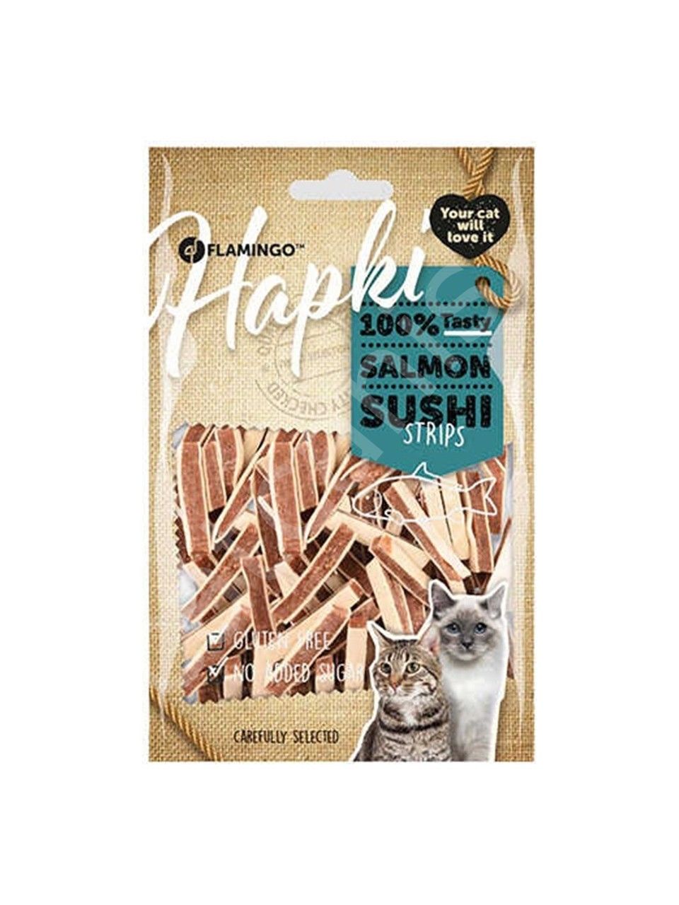 Flamingo Hapki Somon Alabalıklı Şerit Kedi Ödülü 85gr
